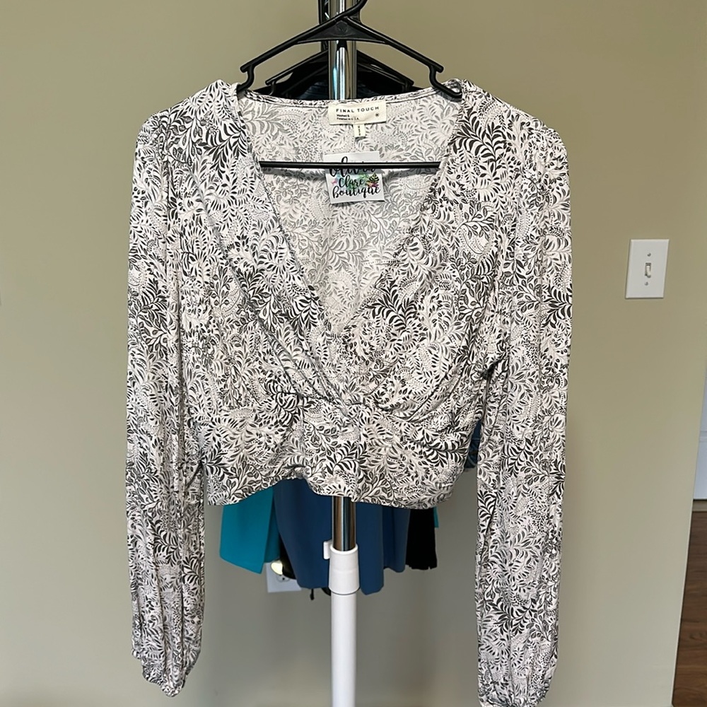 crop top long sleeve